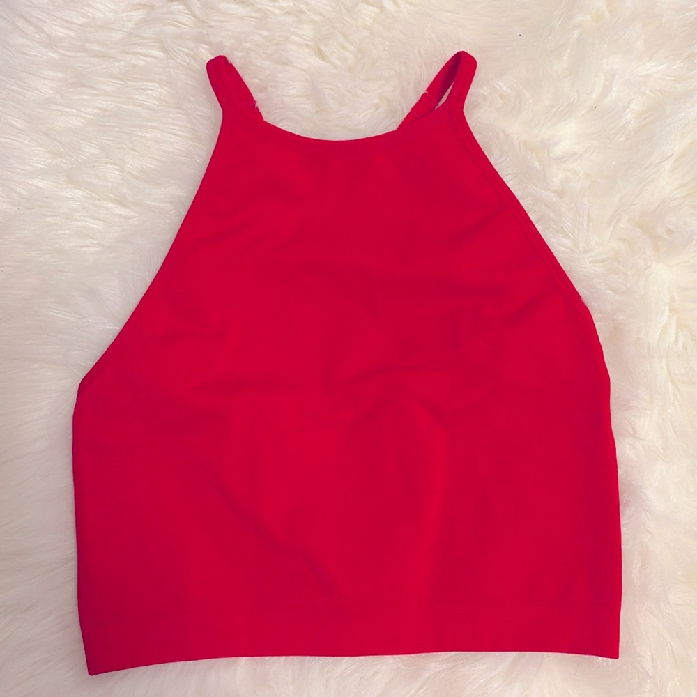F21 | Seamless Racerback Crop | S | Red